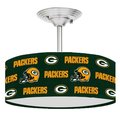 Ceiling Fan Designers Ceiling Fan Designers 13LIGHT-NFL-GRB 13 in. NFL Greenbay Packers Football Ceiling Mount Light Fixture 13LIGHT-NFL-GRB